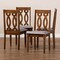 Baxton Studio Cherese Grey Upholstered Walnut Finished 4-Piece Wood Dining Chair Set 170-9878 - alternate 6